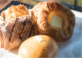 Freshly baked bread made from Tokachi wheat